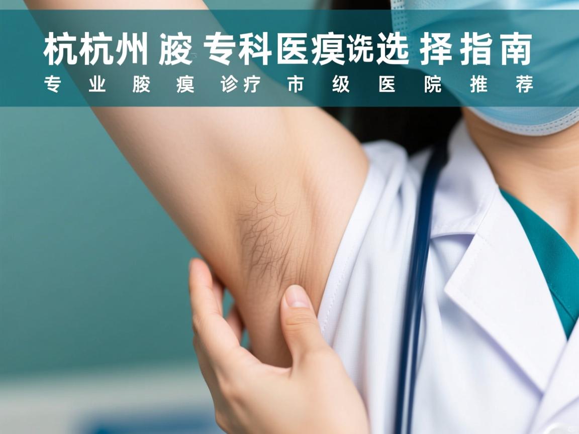 杭州腋臭专科医院选择指南，专业腋臭诊疗的市级医院推荐