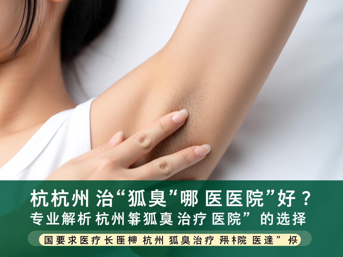 杭州治疗狐臭哪医院好？专业解析杭州狐臭治疗医院的选择