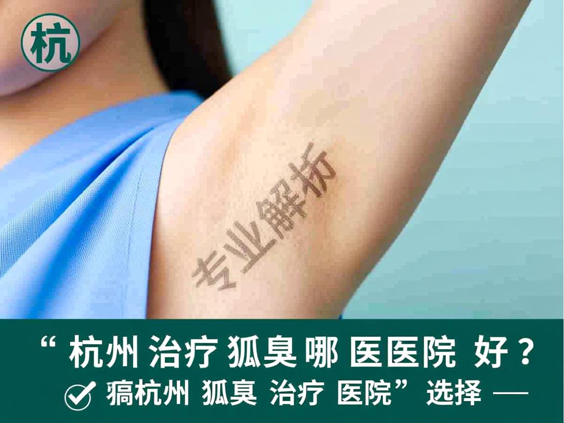 杭州治疗狐臭哪医院好？专业解析杭州狐臭治疗医院的选择