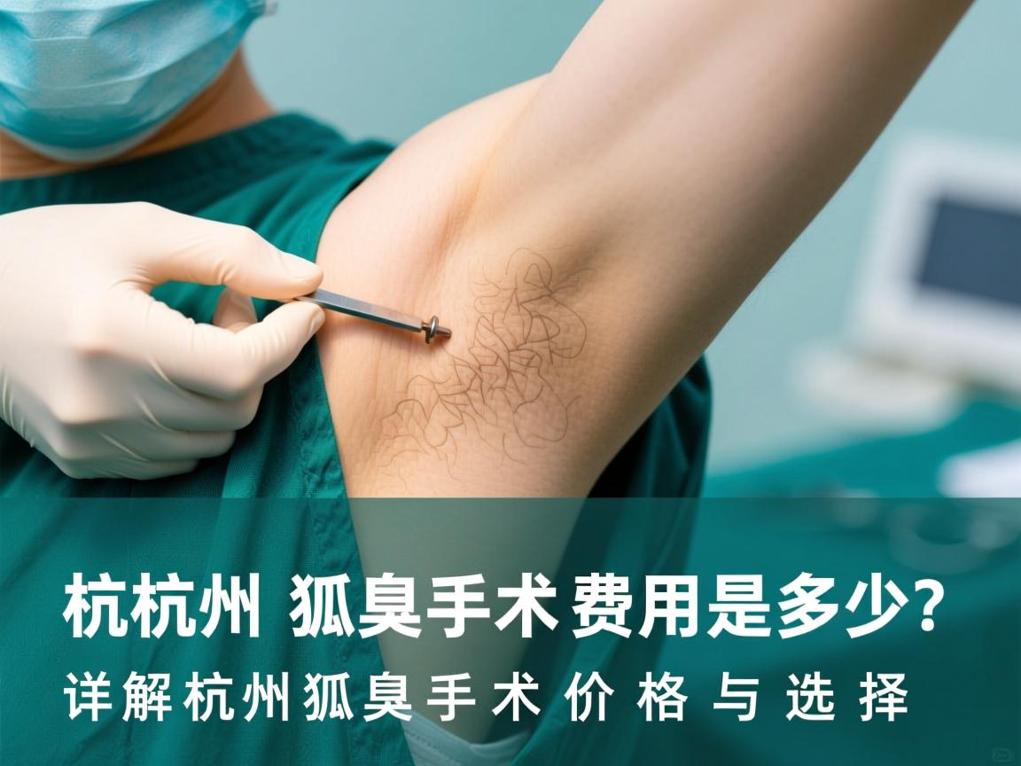杭州狐臭手术费用是多少？详解杭州狐臭手术价格与选择