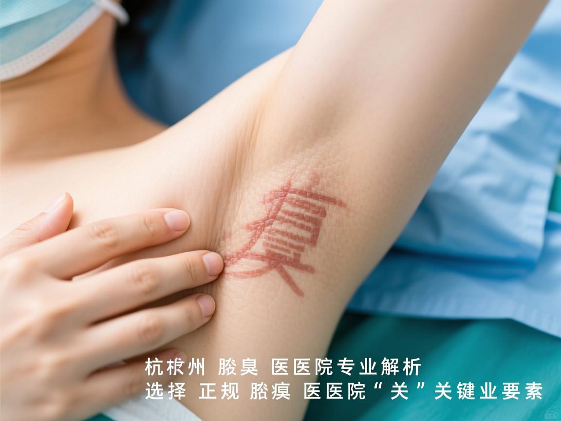 杭州腋臭医院专业解析，选择正规腋臭医院的关键要素