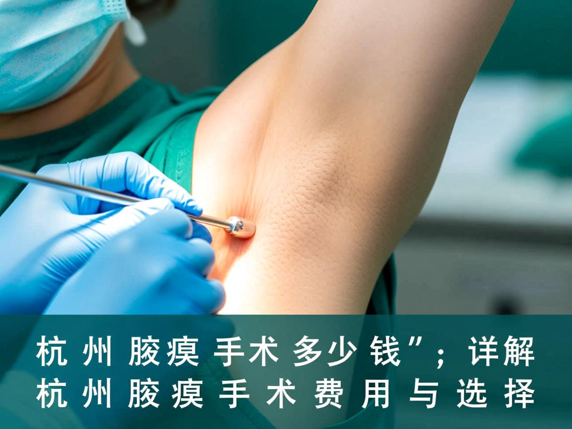 杭州腋臭手术多少钱，详解杭州腋臭手术费用与选择