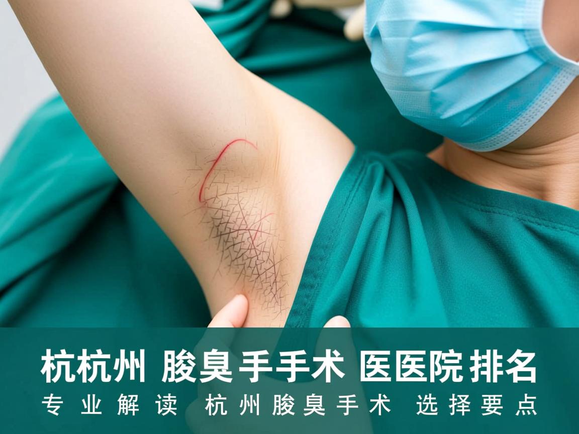 杭州腋臭手术医院排名，专业解读杭州腋臭手术选择要点
