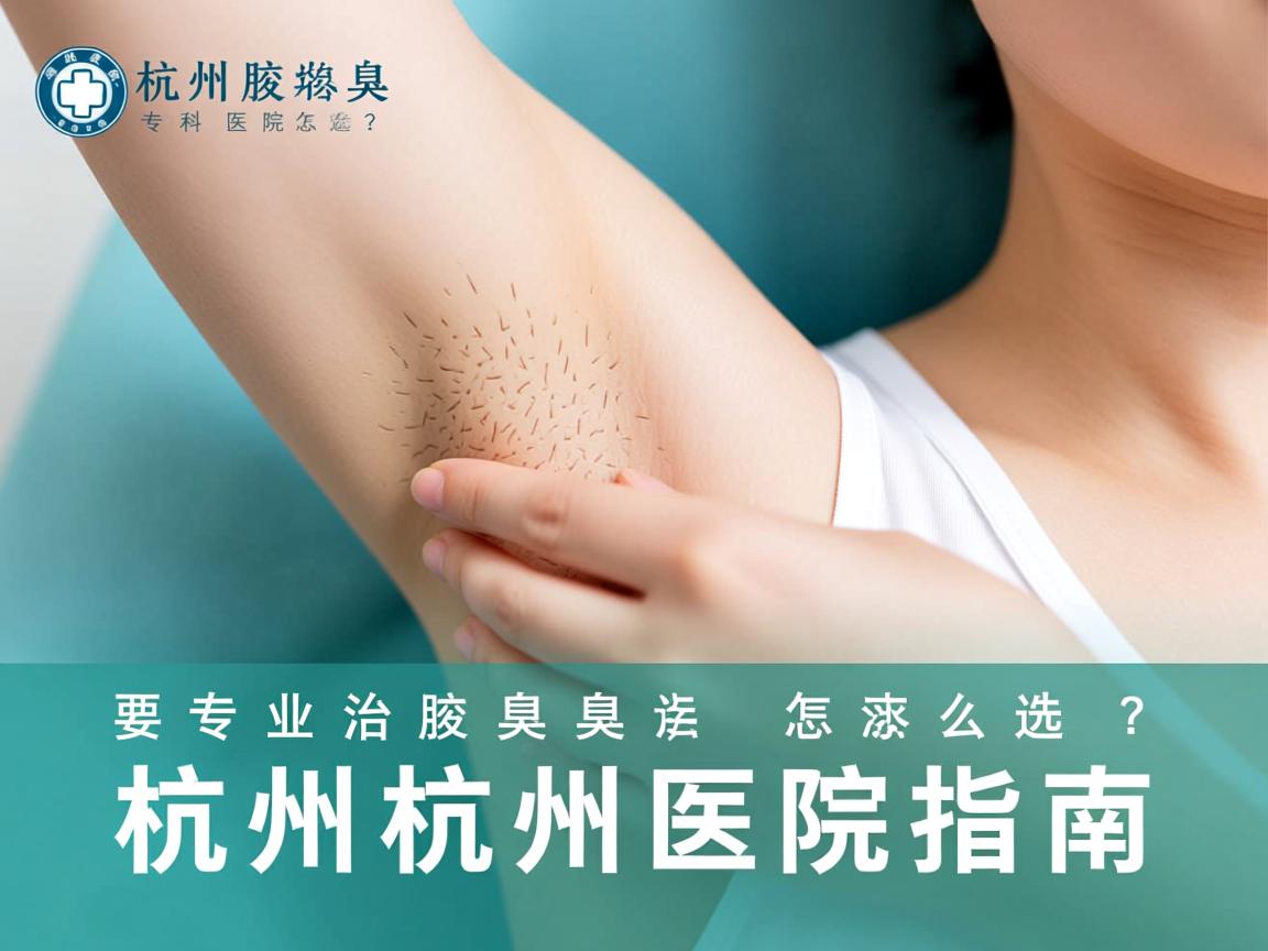 杭州腋臭专科医院怎么选？专业治腋臭的杭州医院指南