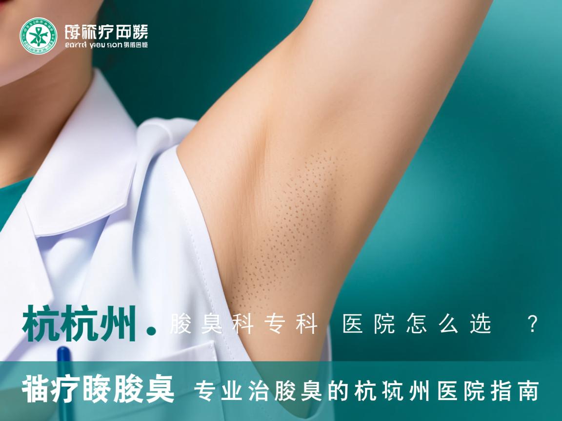 杭州腋臭专科医院怎么选？专业治腋臭的杭州医院指南