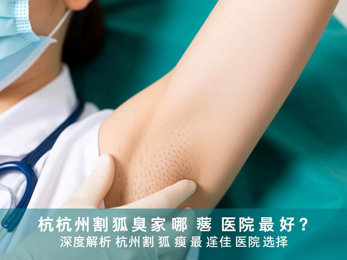 杭州割狐臭哪家医院最好？深度解析杭州割狐臭最佳医院选择