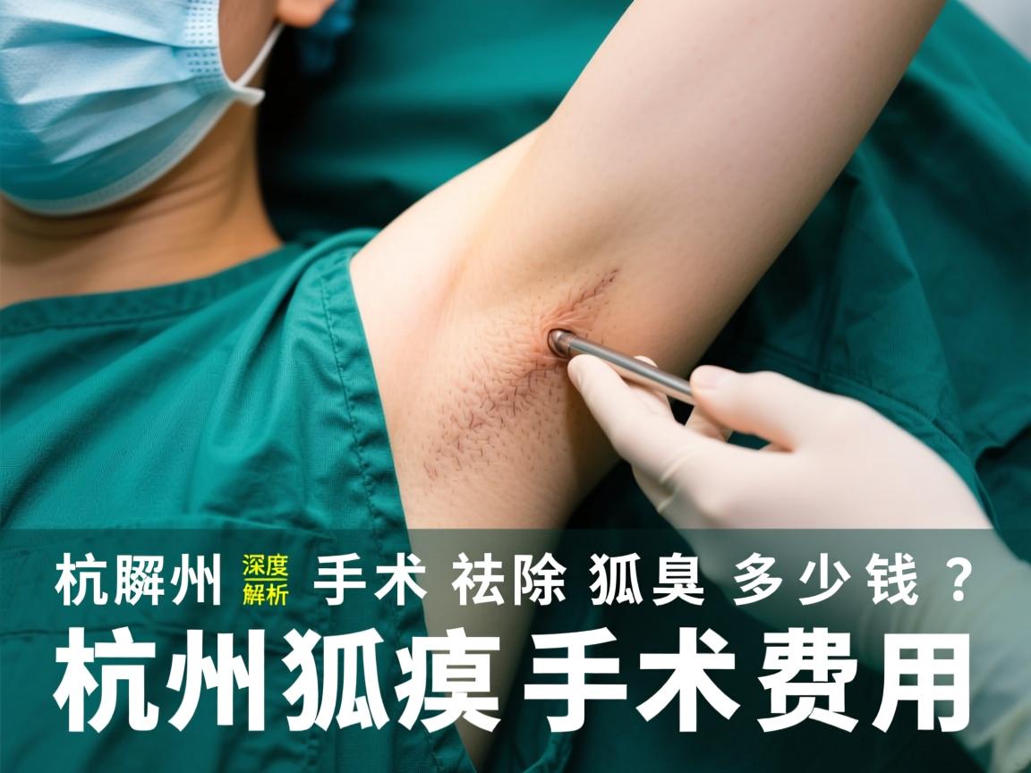 杭州手术祛除狐臭多少钱？深度解析杭州狐臭手术费用