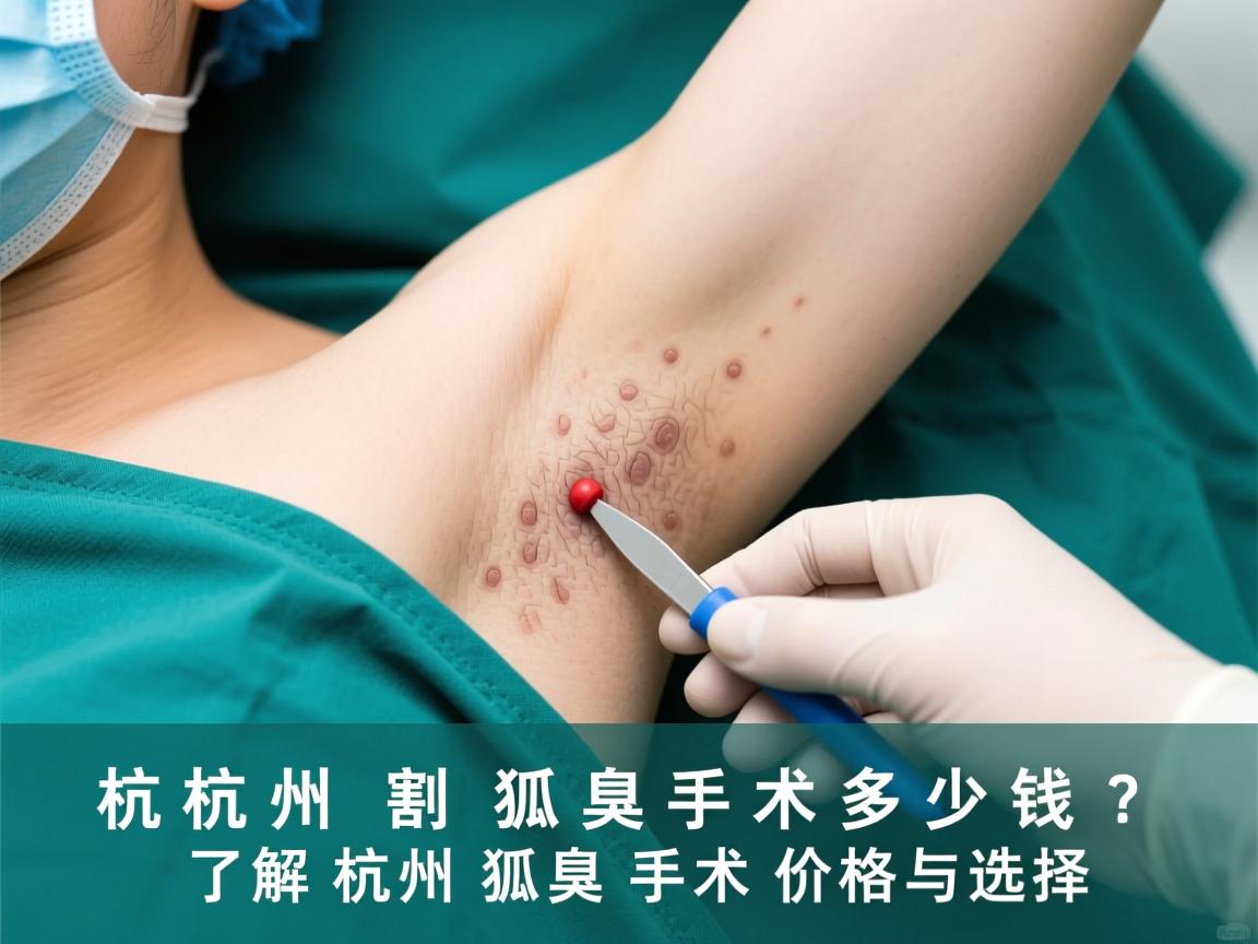 杭州割狐臭手术多少钱？了解杭州狐臭手术价格与选择