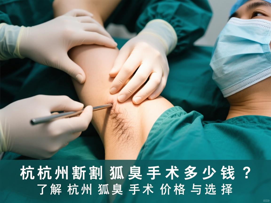 杭州割狐臭手术多少钱？了解杭州狐臭手术价格与选择
