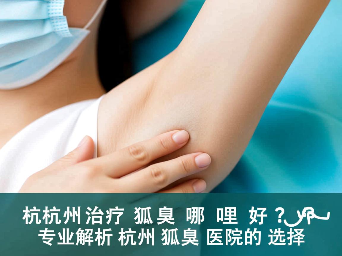 杭州治疗狐臭哪里好？专业解析杭州狐臭医院的选择