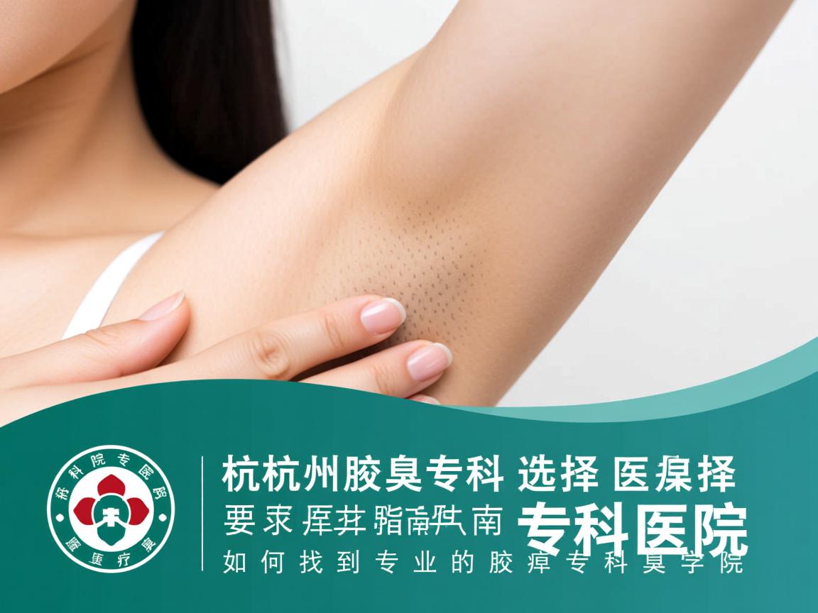 杭州腋臭专科医院选择指南，如何找到专业的腋臭专科医院