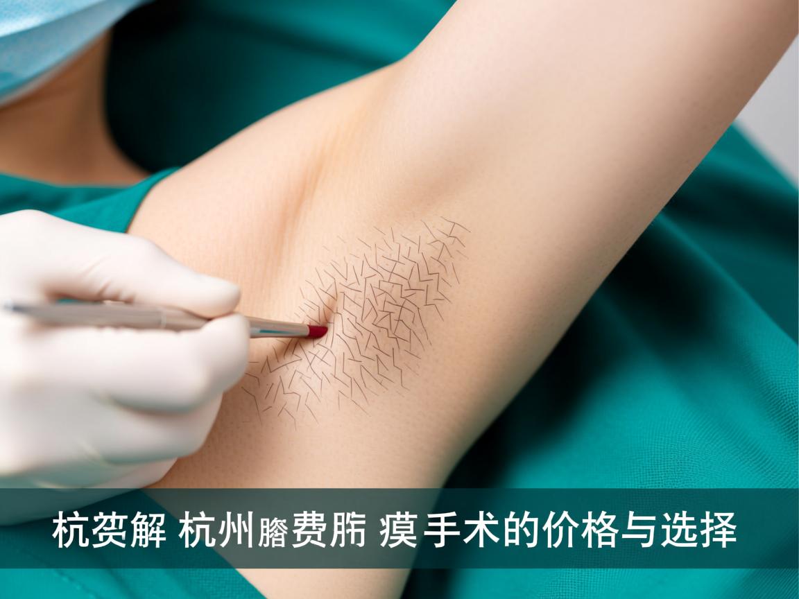 杭州腋臭手术费用解析，了解杭州腋臭手术的价格与选择
