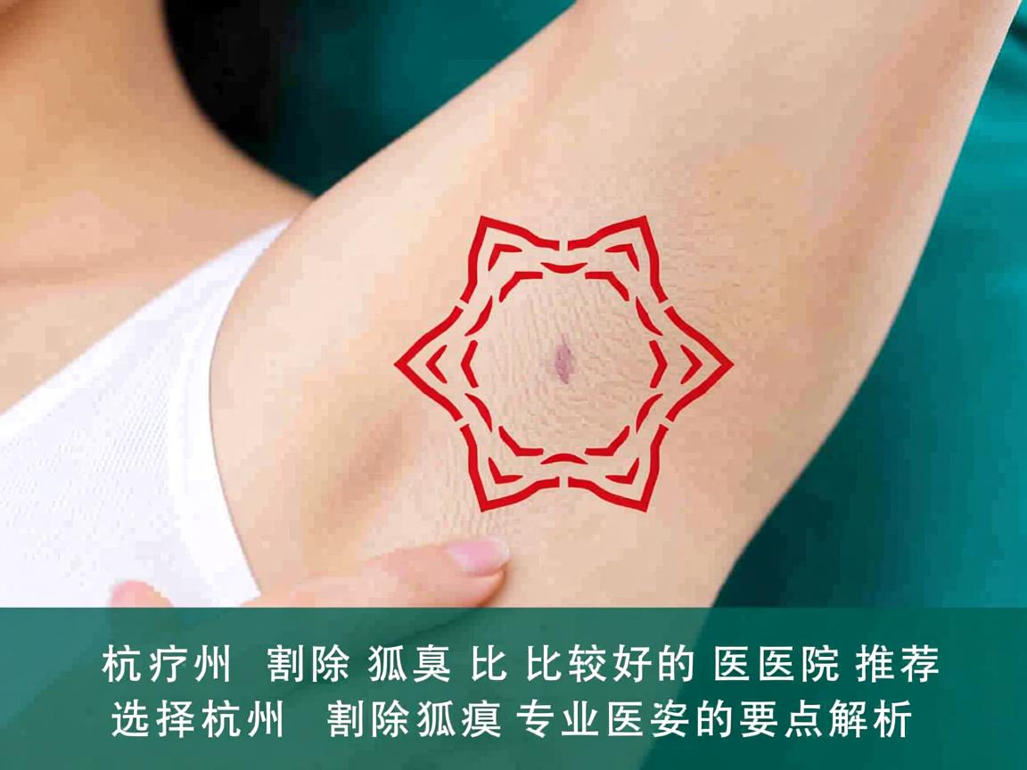 杭州割除狐臭比较好的医院推荐，选择杭州割除狐臭专业医院的要点解析