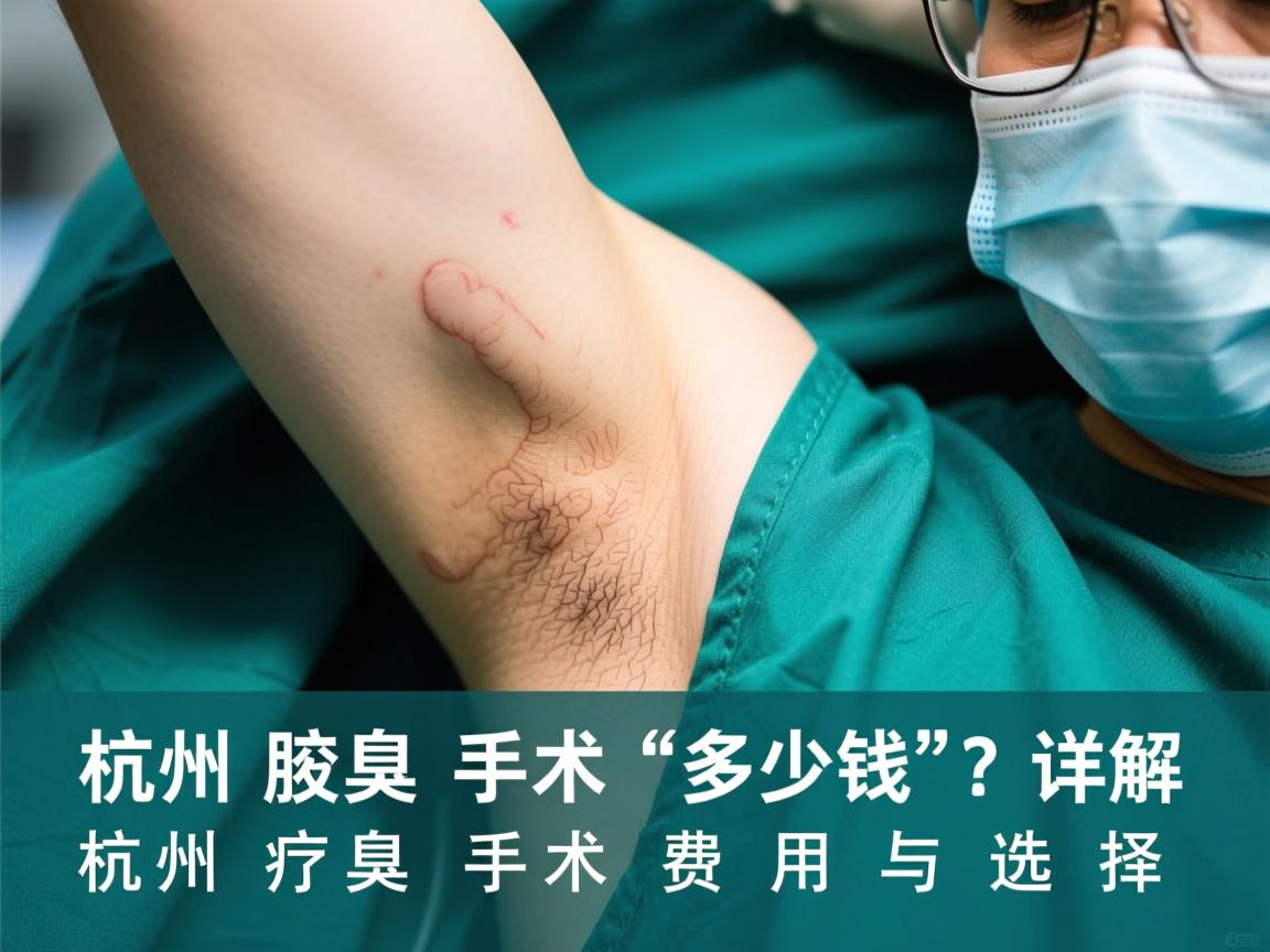 杭州腋臭手术多少钱？详解杭州腋臭手术费用与选择