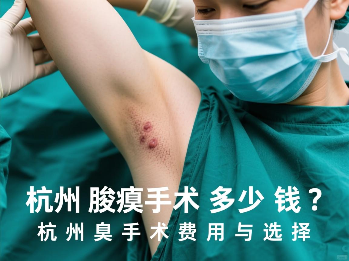 杭州腋臭手术多少钱？详解杭州腋臭手术费用与选择