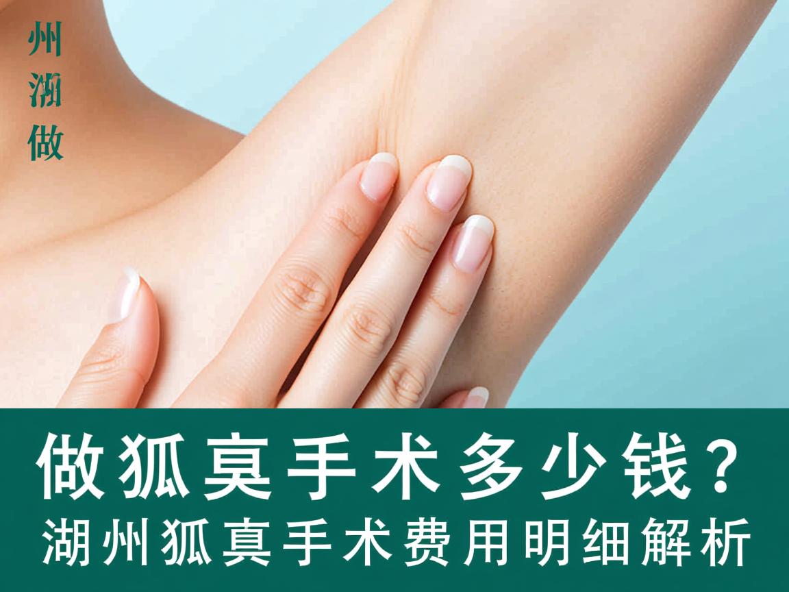 在湖州做狐臭手术多少钱？湖州狐臭手术费用明细解析