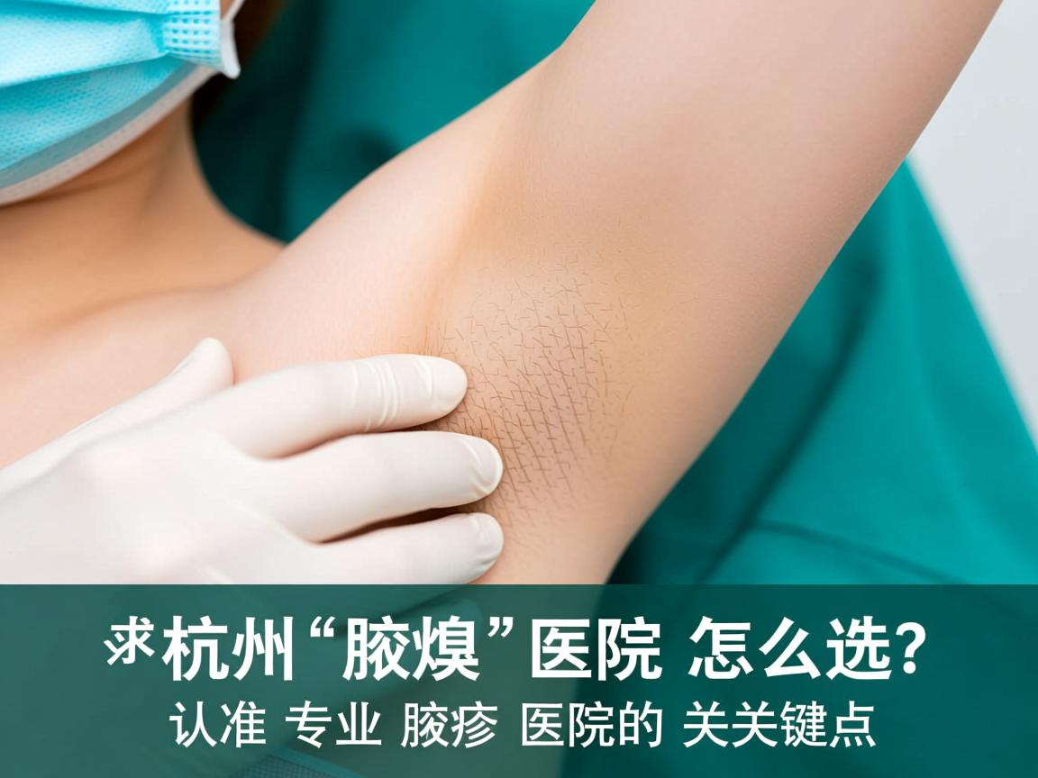杭州腋臭医院怎么选？认准专业腋臭医院的关键点