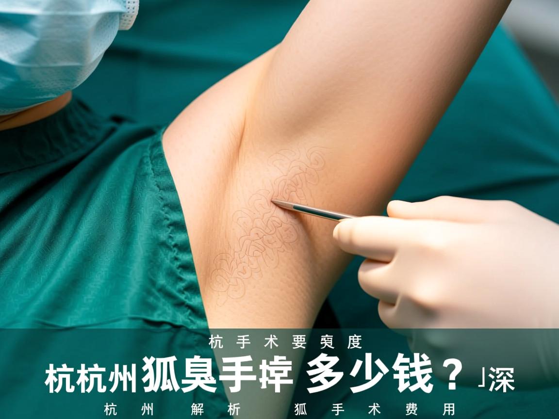杭州狐臭手术要多少钱？深度解析杭州狐臭手术费用