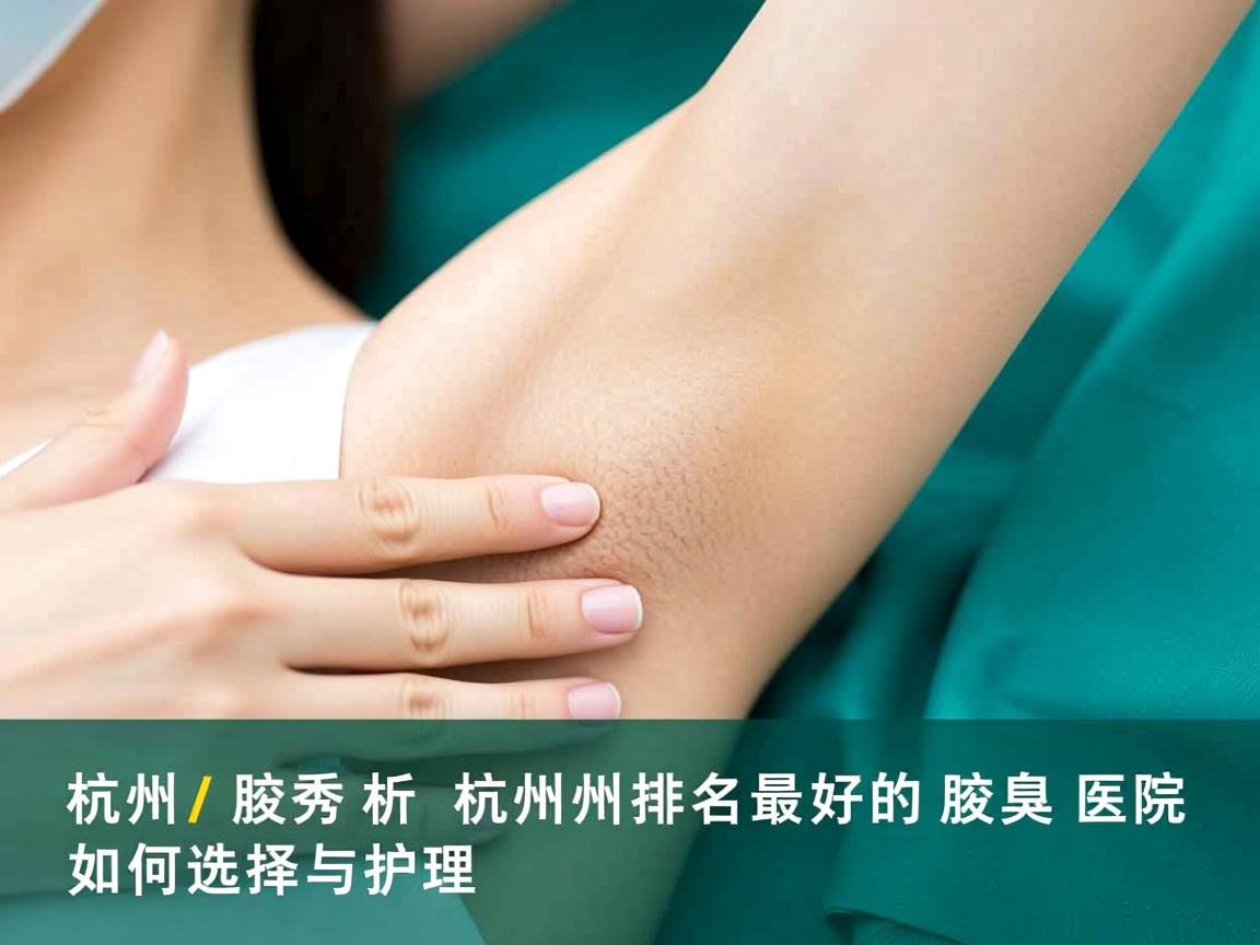 杭州腋秀解析，杭州排名最好的腋臭医院如何选择与护理