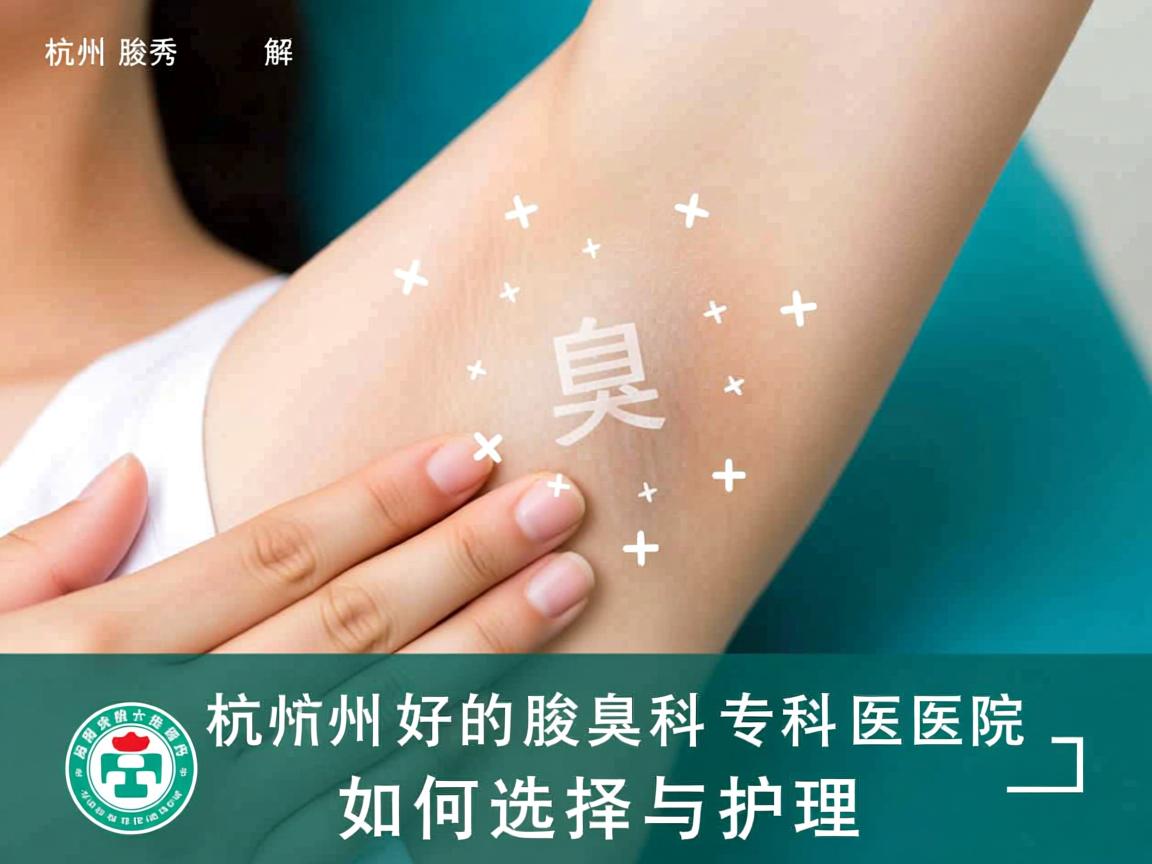 杭州腋秀解析，杭州好的腋臭科专科医院如何选择与护理