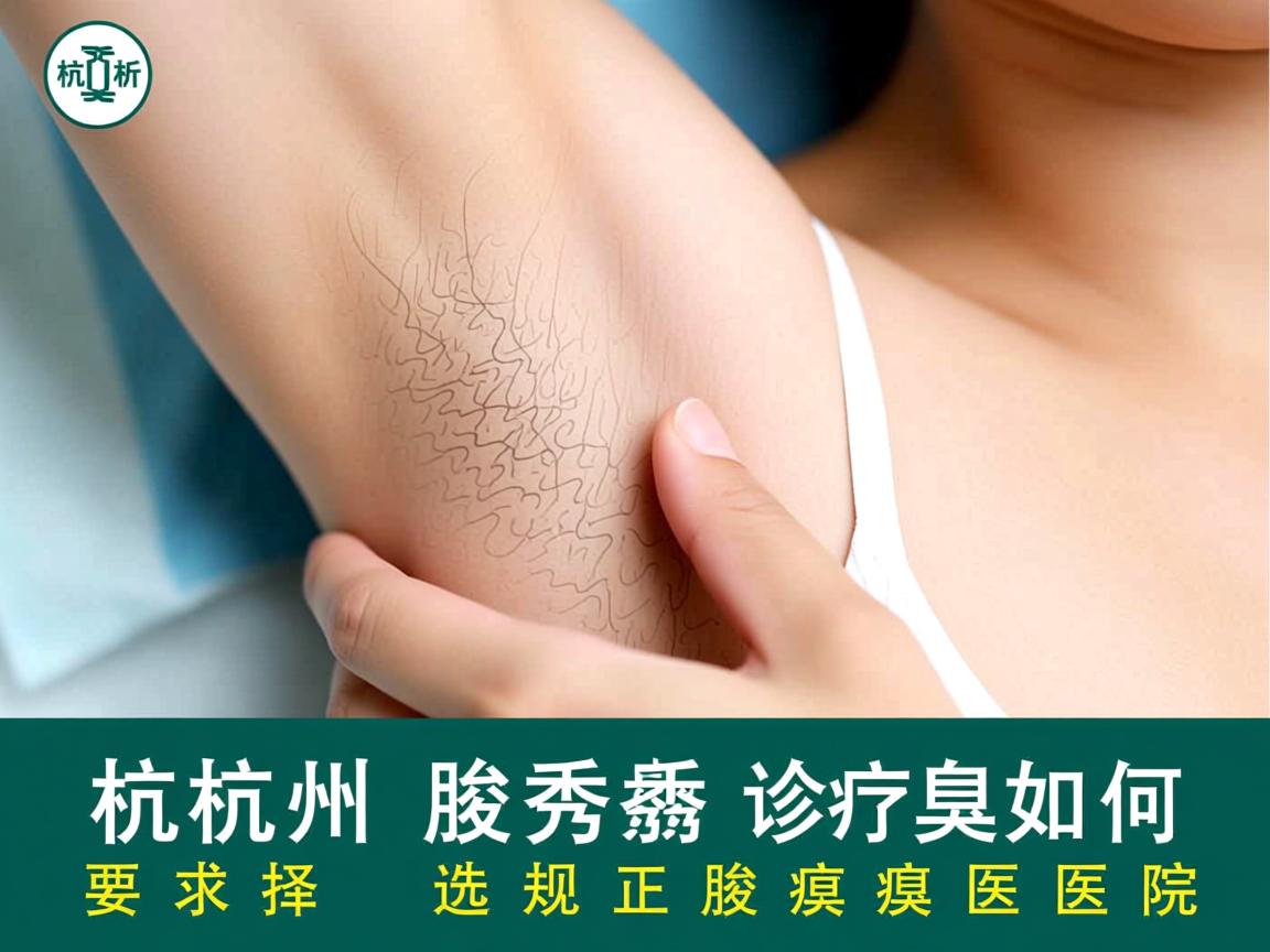 杭州腋秀解析，杭州腋臭诊疗如何选择正规腋臭医院