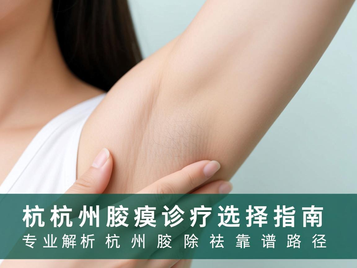 杭州腋臭诊疗选择指南，专业解析杭州腋臭祛除的靠谱路径