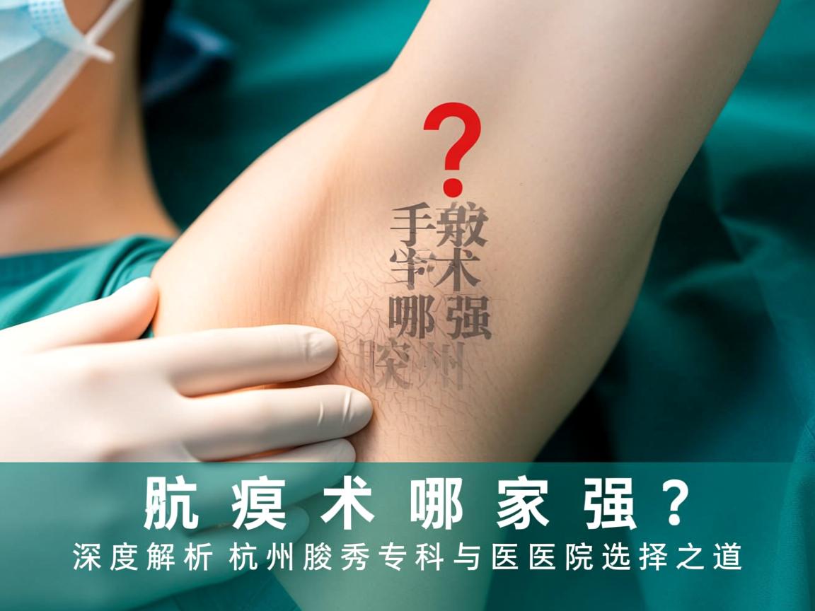 杭州腋臭手术哪家强？深度解析杭州腋秀专科与医院选择之道