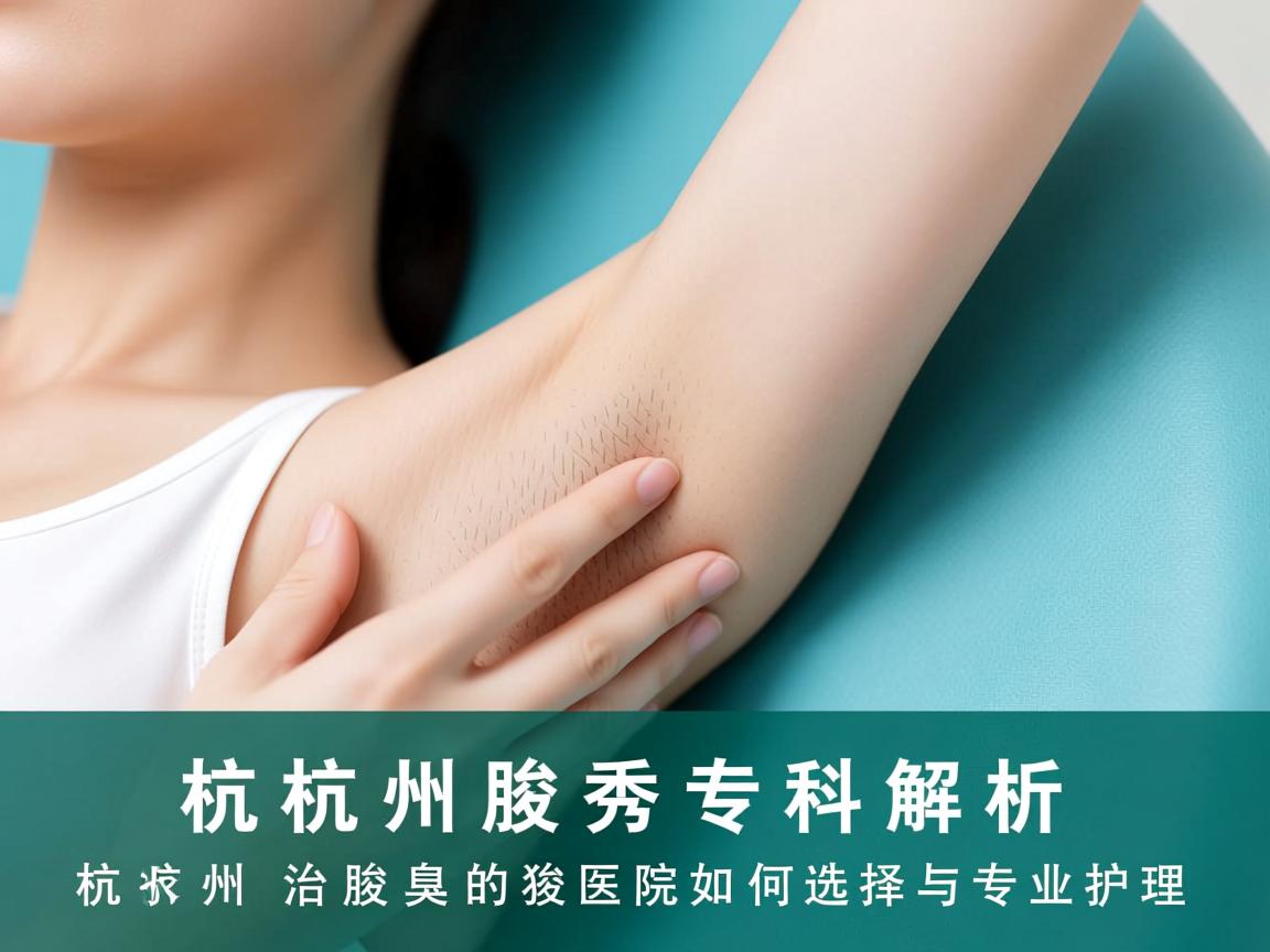 杭州腋秀专科解析，杭州治腋臭的医院如何选择与专业护理