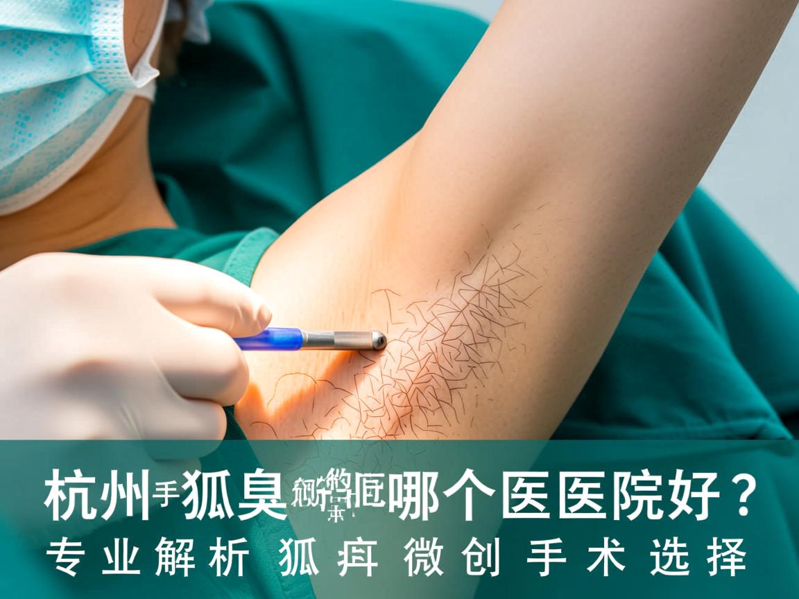 杭州狐臭微创手术哪个医院好？专业解析狐臭微创手术选择