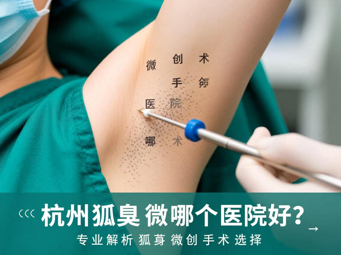 杭州狐臭微创手术哪个医院好？专业解析狐臭微创手术选择