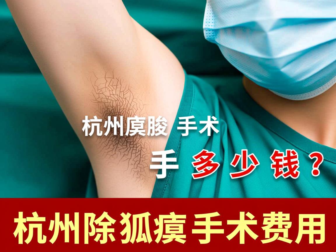 杭州腋臭手术多少钱？详解杭州除狐臭手术费用