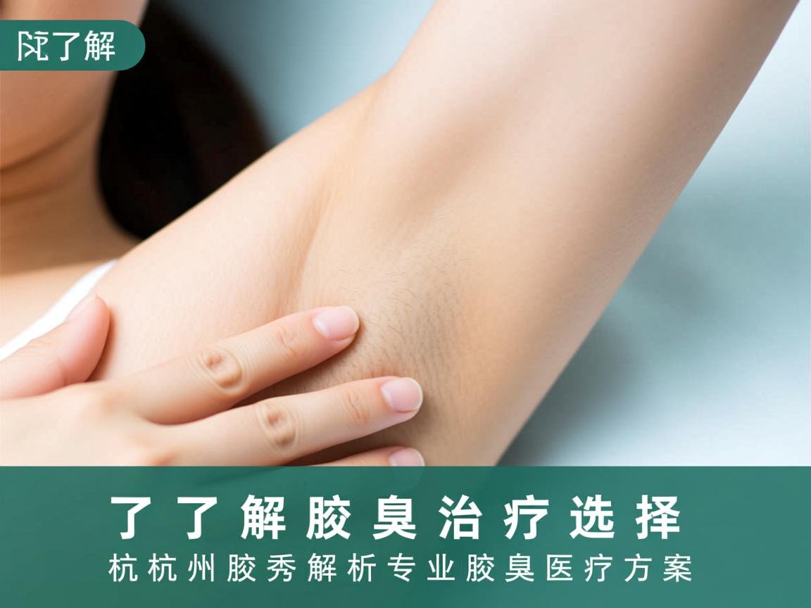 了解腋臭治疗选择 杭州腋秀解析专业腋臭医疗方案