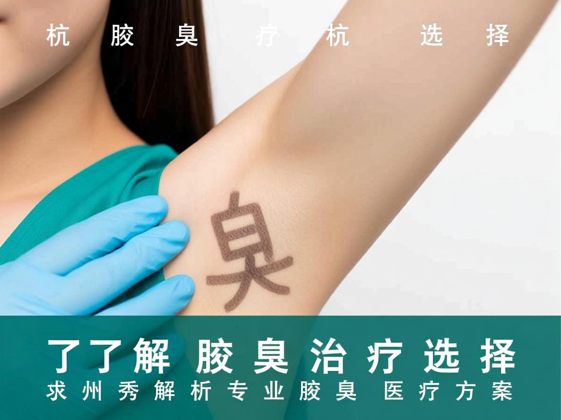 了解腋臭治疗选择 杭州腋秀解析专业腋臭医疗方案