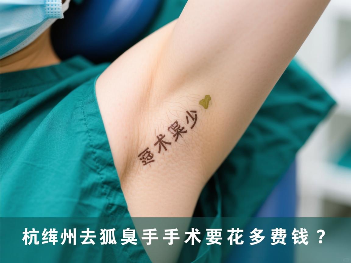 杭州去狐臭手术要花多少钱？详解杭州狐臭手术费用