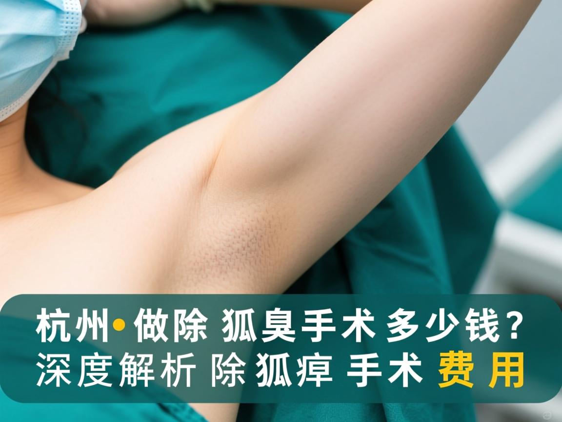杭州做除狐臭手术多少钱？深度解析除狐臭手术费用