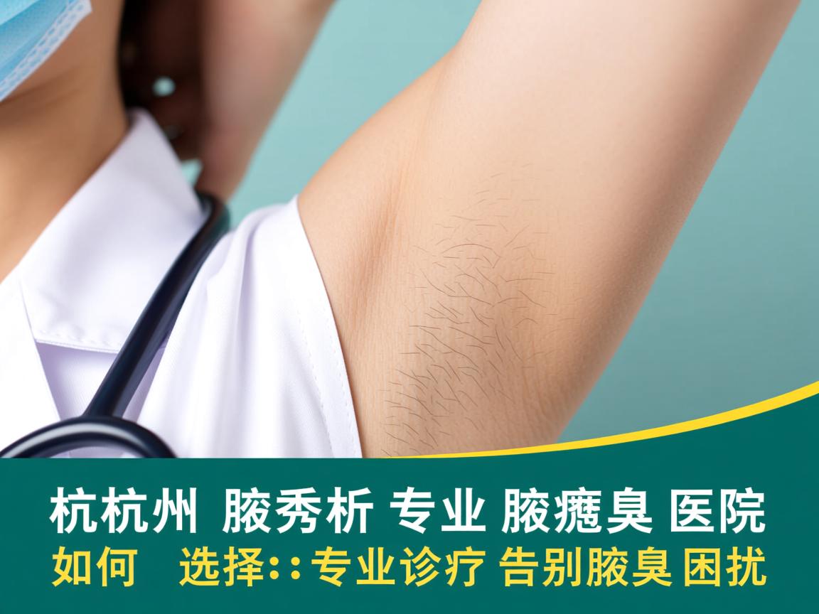 杭州腋秀解析，专业腋臭医院如何选择，专业诊疗告别腋臭困扰