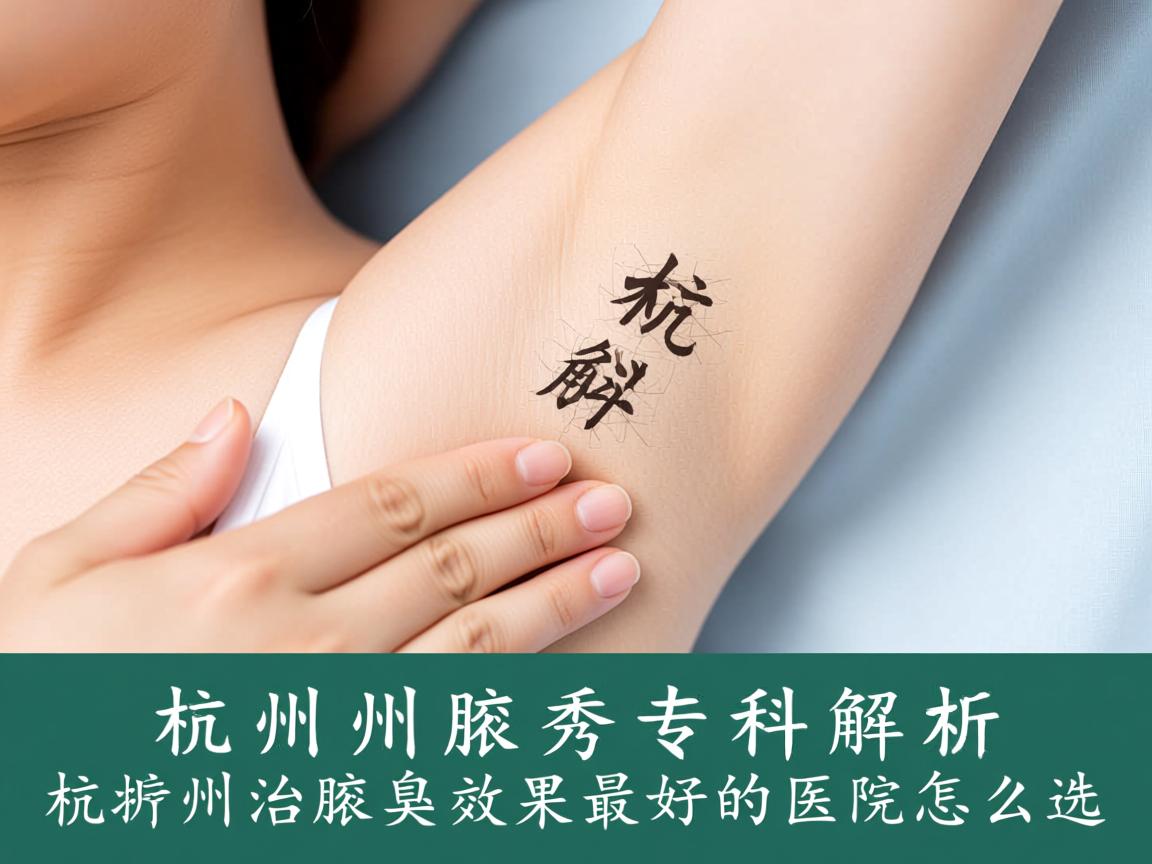 杭州腋秀专科解析，杭州治腋臭效果最好的医院怎么选