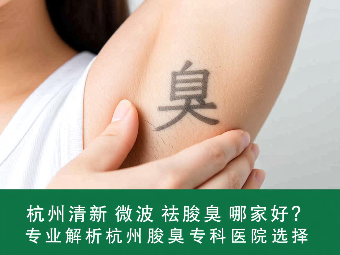 杭州清新微波祛腋臭哪家好？专业解析杭州腋臭专科医院选择