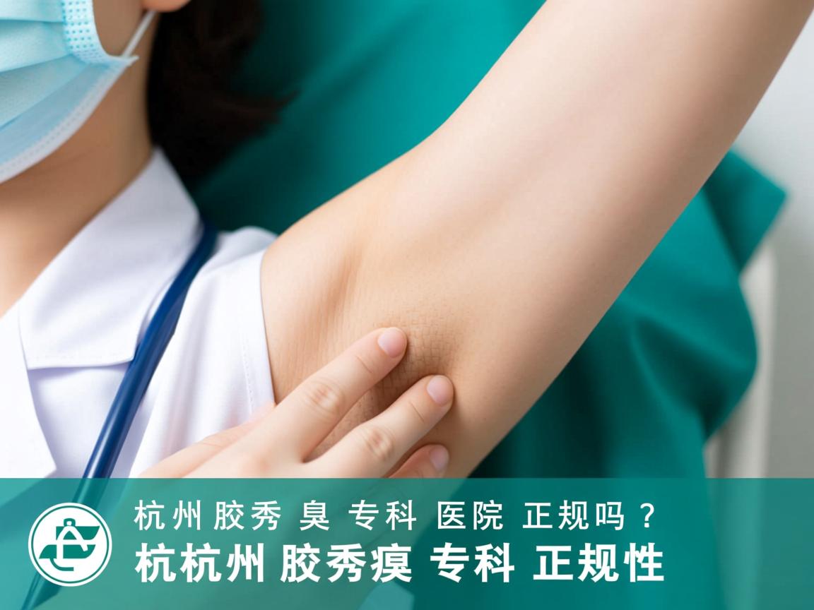 杭州腋秀腋臭专科医院正规吗？深度解析杭州腋秀腋臭专科正规性
