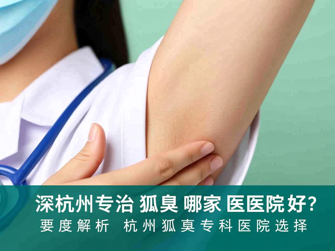 杭州专治狐臭哪家医院好？深度解析杭州狐臭专科医院选择