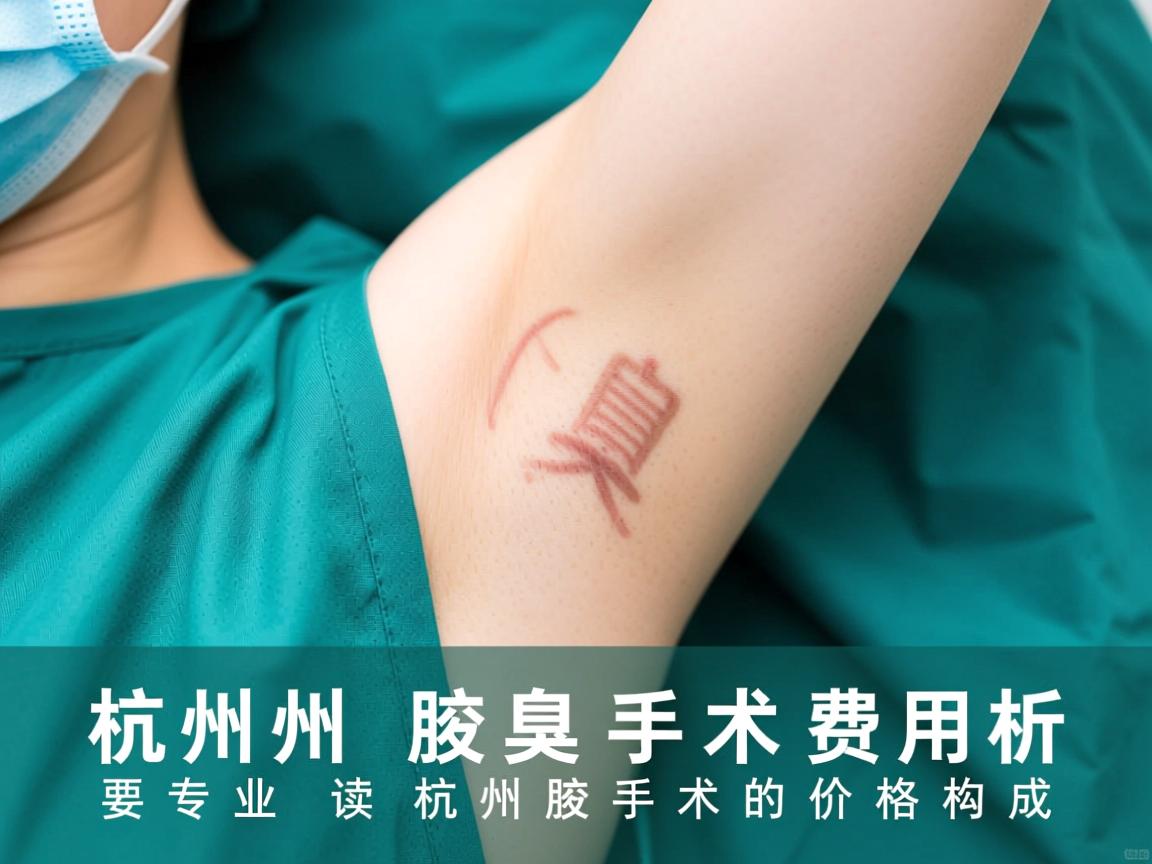 杭州腋臭手术费用解析，专业解读杭州腋臭手术的价格构成
