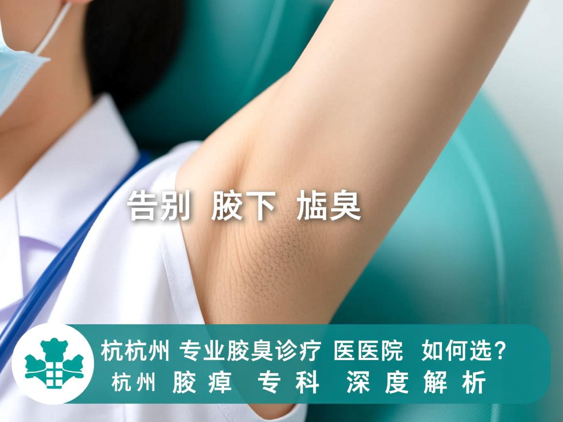 告别腋下尴尬，杭州专业腋臭诊疗医院如何选？杭州腋臭专科深度解析