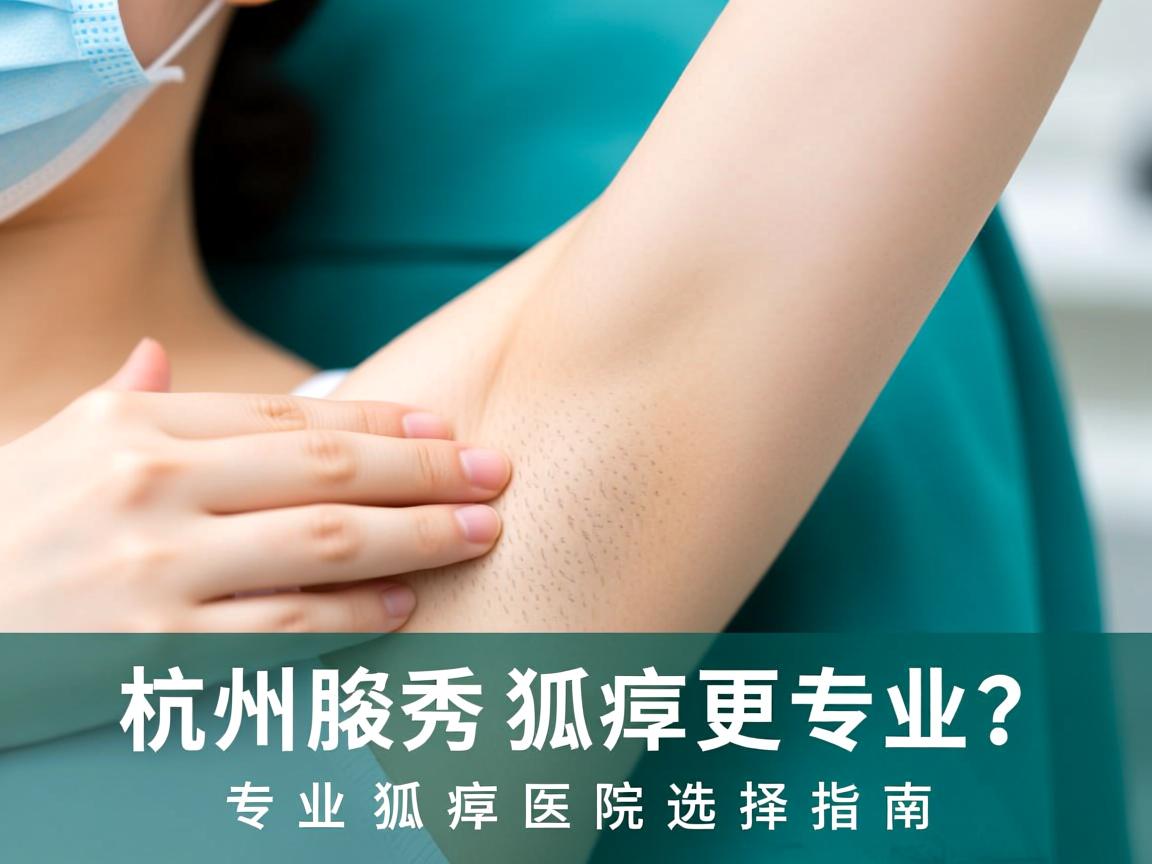 杭州腋秀解析，浙江哪家医院做狐臭更专业？专业狐臭医院选择指南