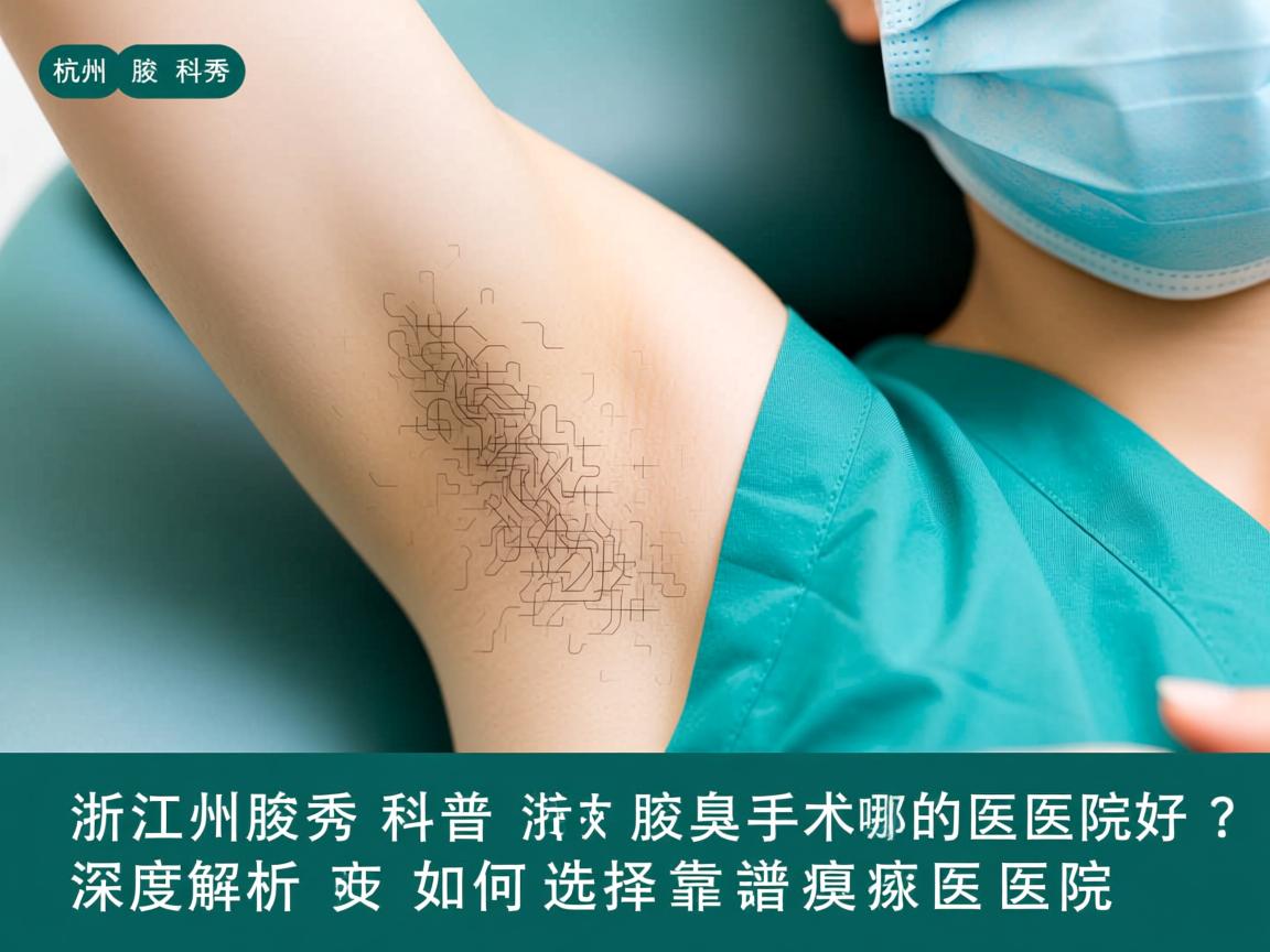 杭州腋秀科普，浙江腋臭手术哪家医院好？深度解析如何选择靠谱的腋臭医院