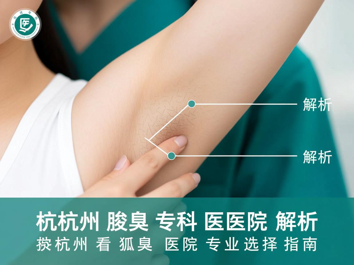 杭州腋臭专科医院解析，杭州看狐臭医院的专业选择指南