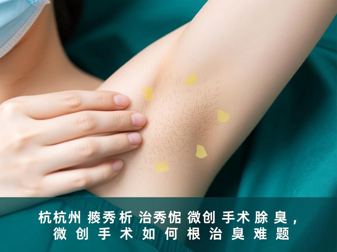 杭州腋秀解析，杭州微创手术除腋臭，微创手术如何根治腋臭难题