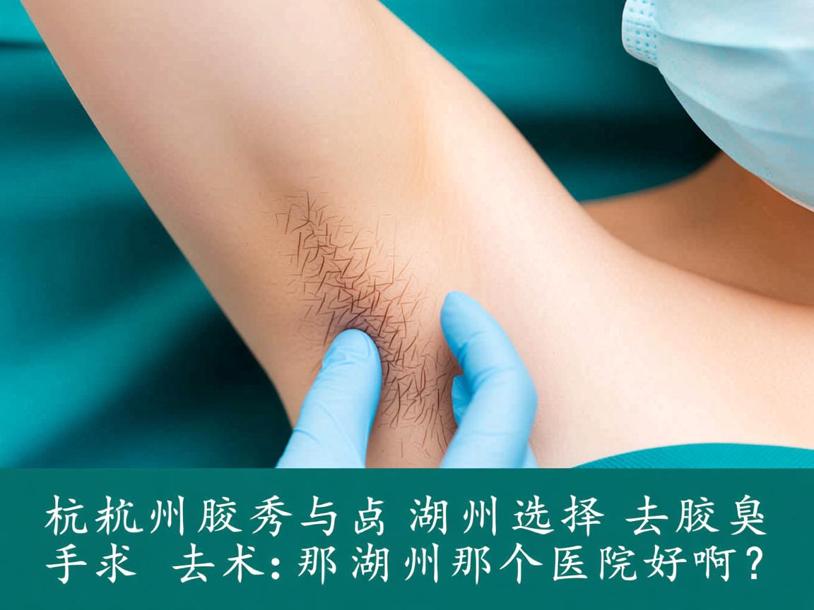 杭州腋秀与湖州选择，去腋臭手术去湖州那个医院好啊？