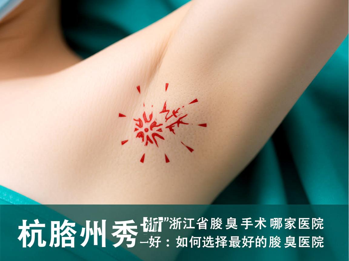 杭州腋秀解析，浙江省腋臭手术哪家医院最好，如何选择最好的腋臭医院