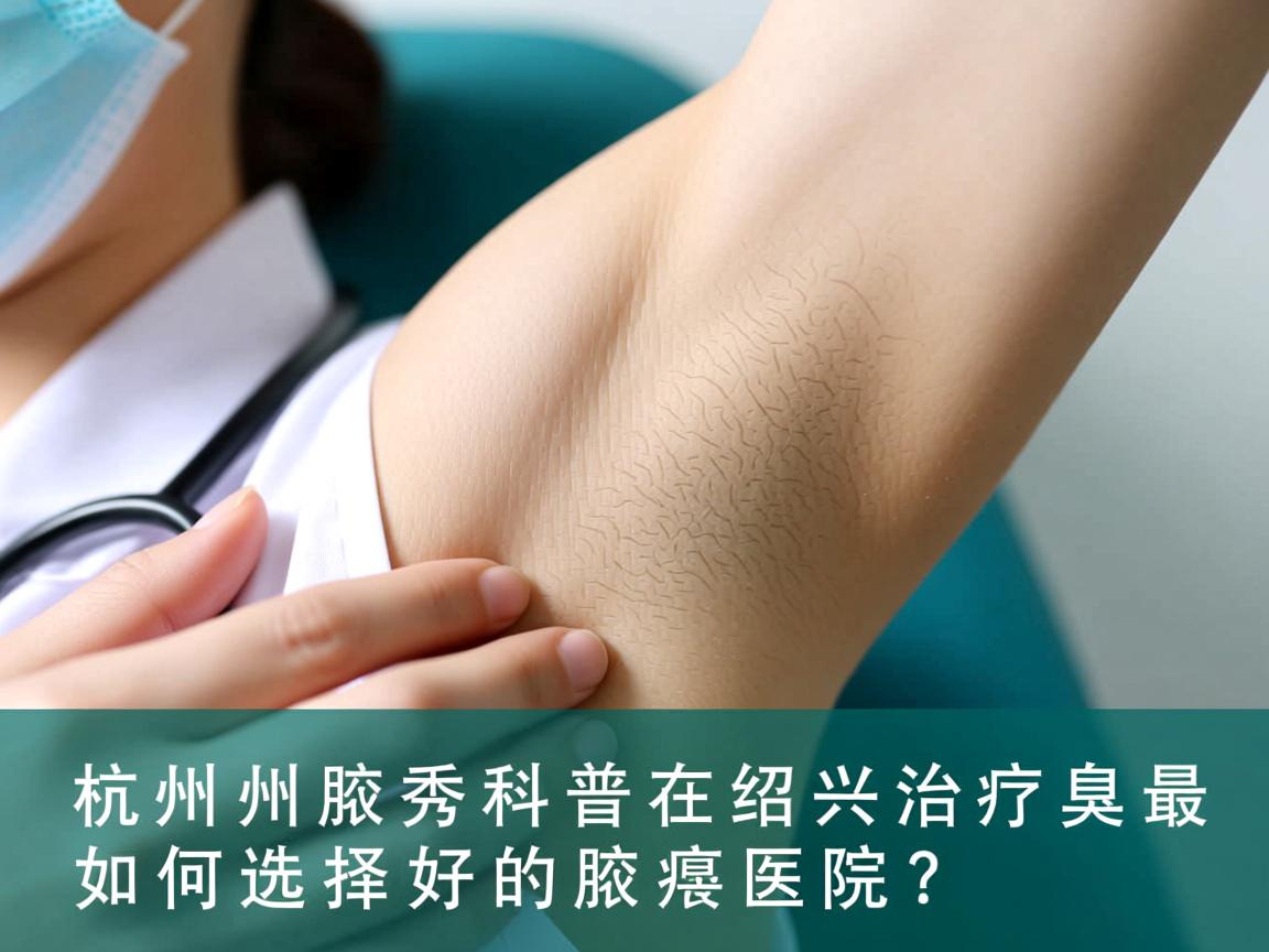 杭州腋秀科普，在绍兴治疗腋臭，如何选择最好的腋臭医院？