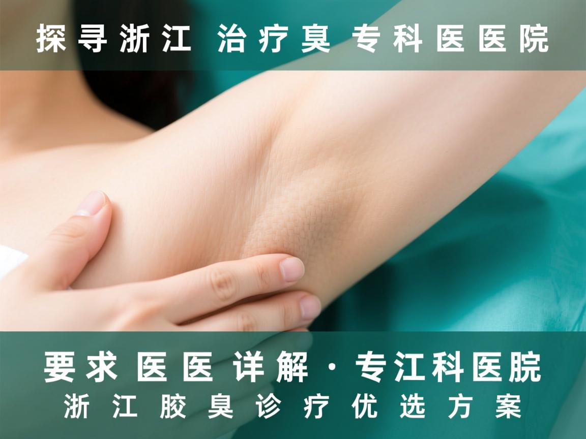 探寻浙江治疗腋臭专科医院，详解浙江腋臭诊疗优选方案